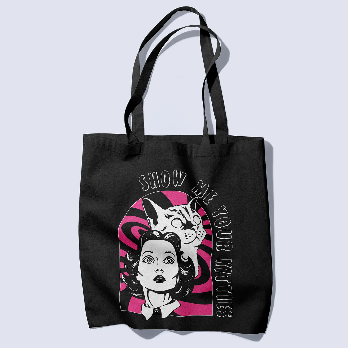 Product image of black Show Me Your Kitties tote bag