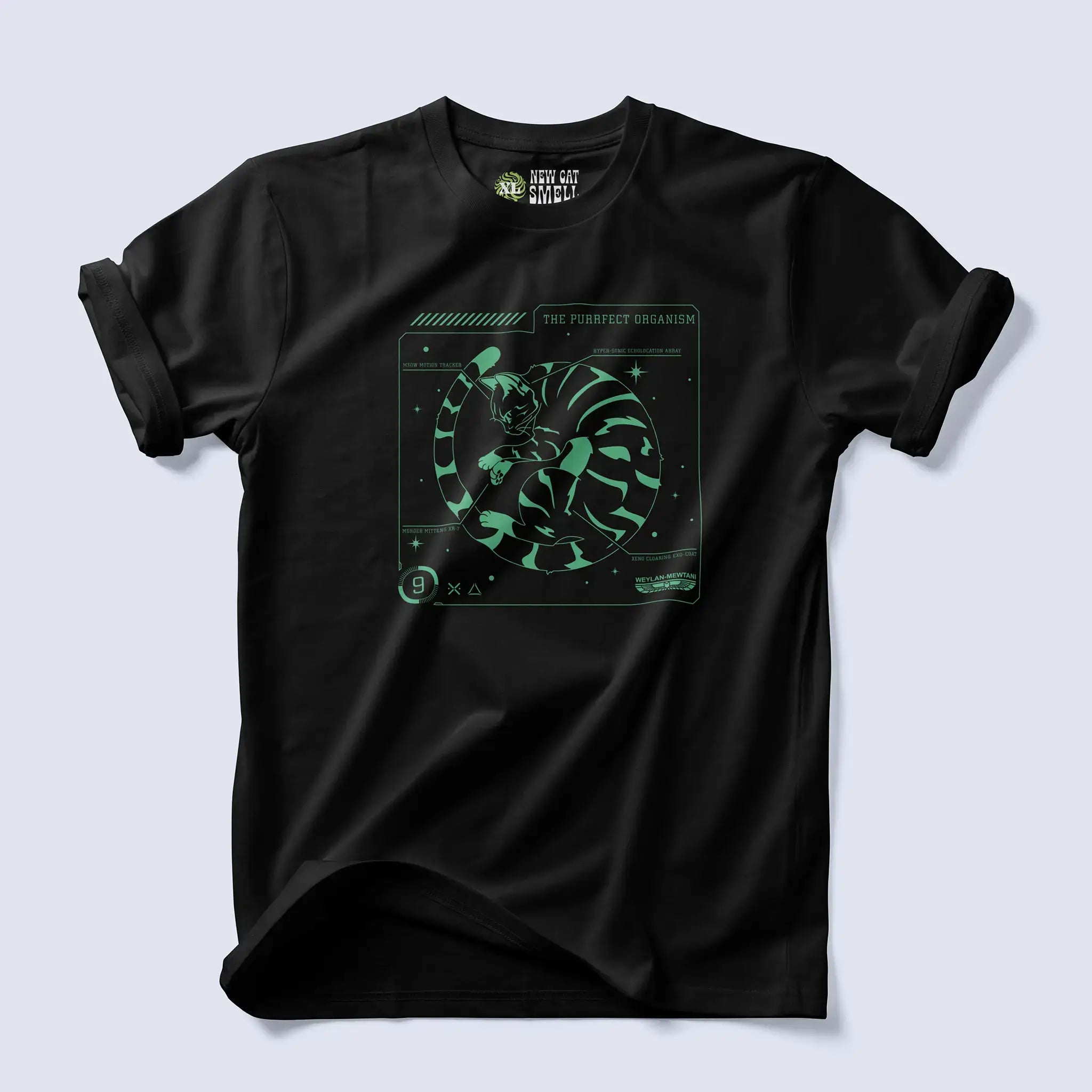 Product image of black The Purrfect Organism t-shirt 