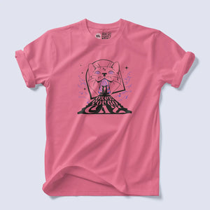 Product image of pink Once You Go Cat t-shirt 